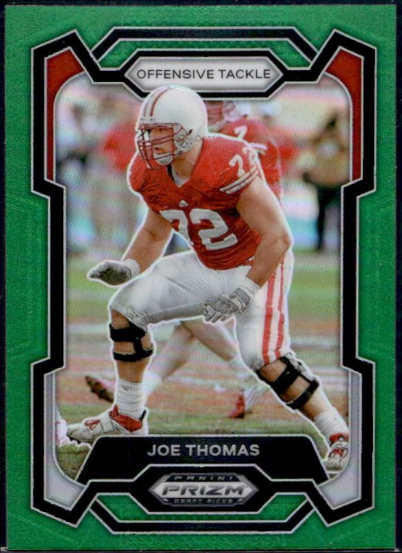 Joe Thomas 2024 Prizm Draft Picks #28 Green RAW