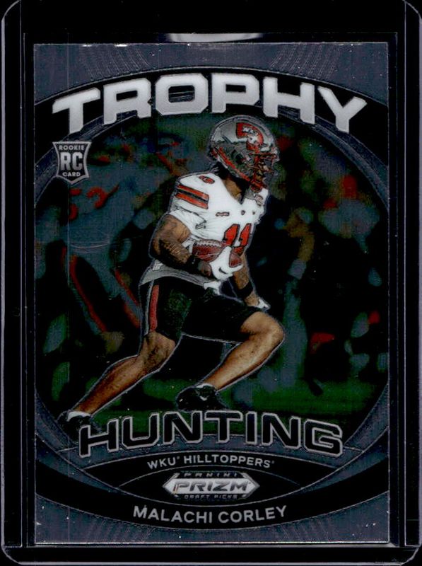 Malachi Corley 2024 Prizm Draft Picks #TH-MCY Trophy Hunting Rookie RAW