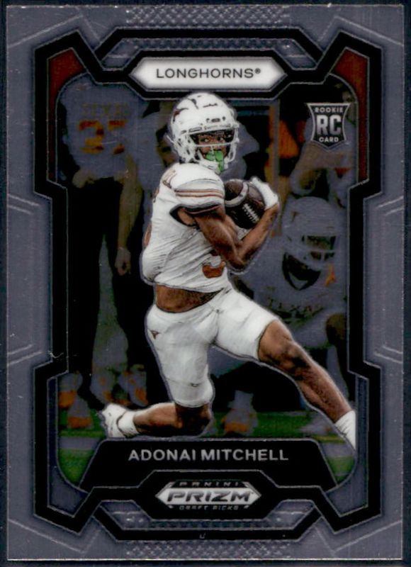 Adonai Mitchell 2024 Prizm Draft Picks #176 Base Rookie RAW