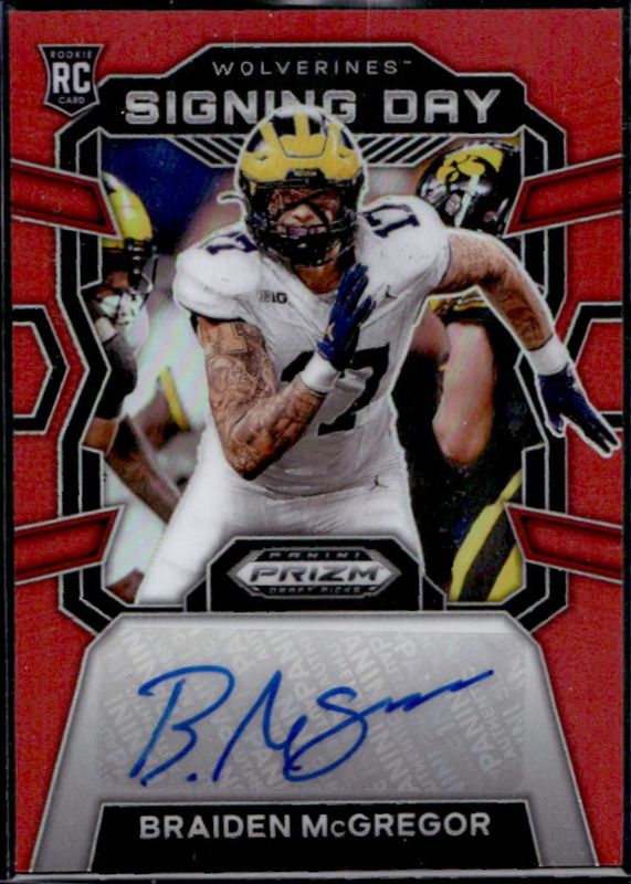 2024 Prizm Draft Picks #SD-BMR Signing Day Autographs - Red /199