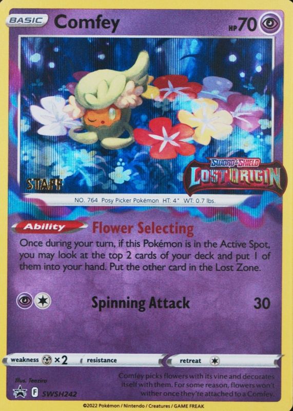 2023 Sword & Shield: Black Star Promo #SWSH242 Holo (Prerelease - STAFF)