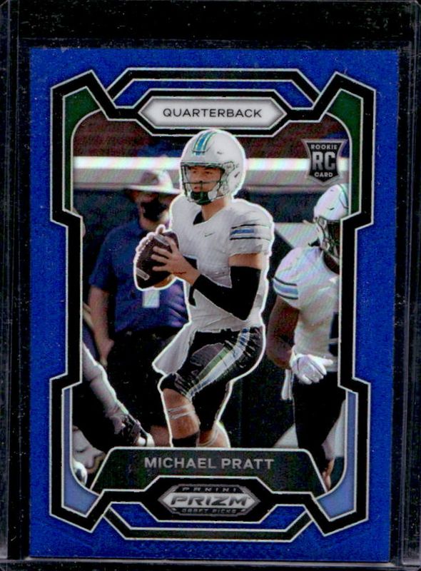 Michael Pratt 2024 Prizm Draft Picks #144 Blue /199 Rookie RAW