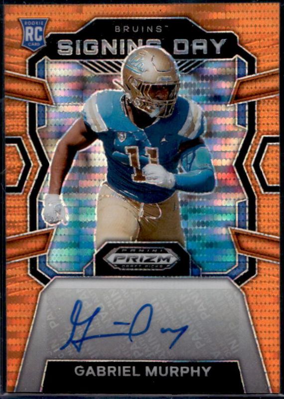 2024 Prizm Draft Picks #SD-GMY Signing Day Autographs - Orange Pulsar /49