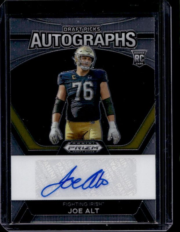 Joe Alt 2024 Prizm Draft Picks #DPA-JAT Draft Picks Autographs Rookie RAW