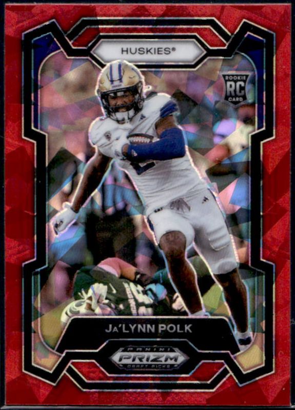 Ja'Lynn Polk 2024 Prizm Draft Picks #177 Red Ice Rookie RAW