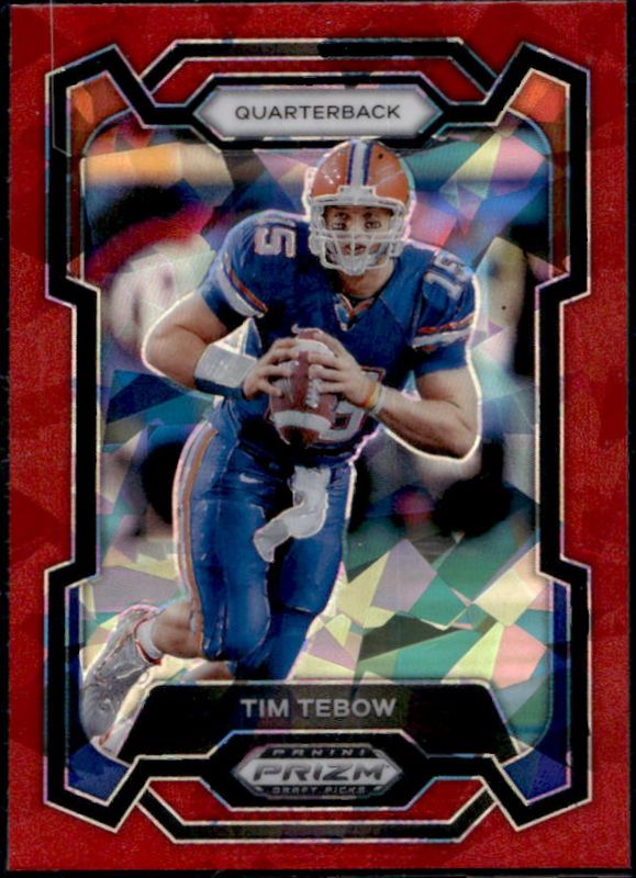 Tim Tebow 2024 Prizm Draft Picks #35 Red Ice RAW
