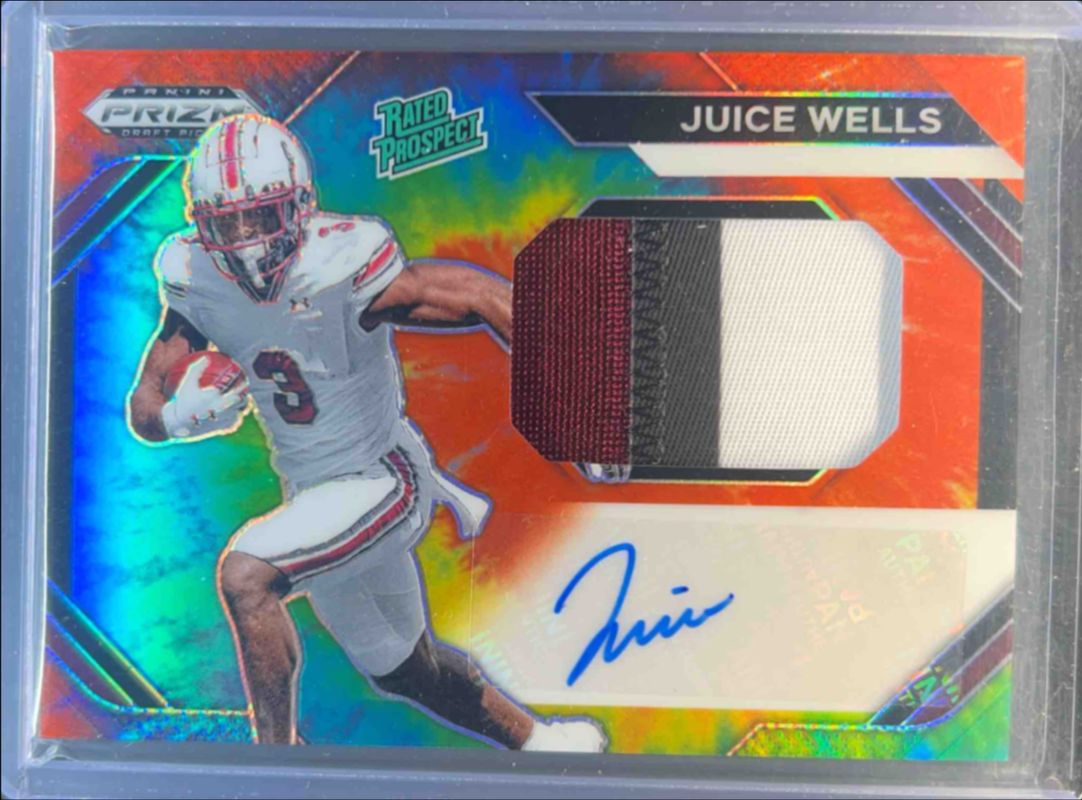 2024 Prizm Draft Picks #PPA-JWs Prospects Patch Autographs - Tie-Dye /25