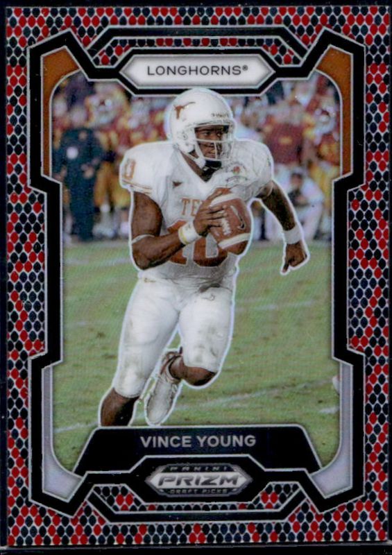Vince Young 2024 Prizm Draft Picks #25 Snakeskin /(SSP) RAW