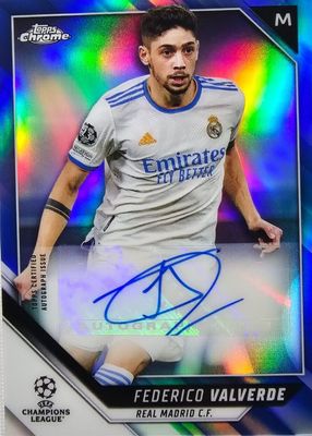 2021 Topps Chrome UEFA Champions League #CA-FV Autographs - Blue Refractor /150