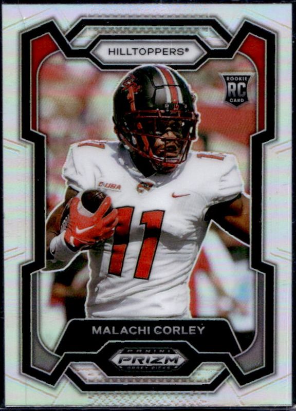Malachi Corley 2024 Prizm Draft Picks #143 Silver Rookie RAW