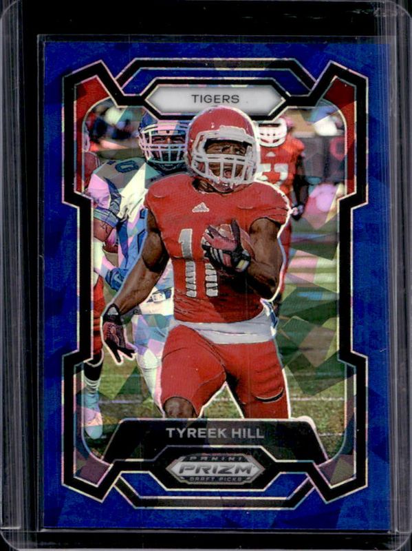 Tyreek Hill 2024 Prizm Draft Picks #80 Blue Ice /99 RAW
