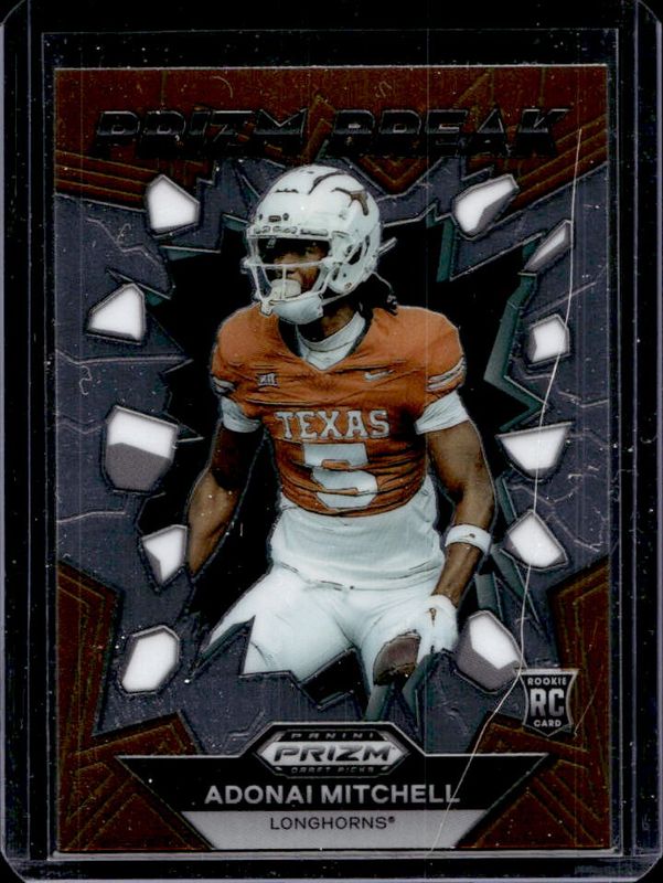 Adonai Mitchell 2024 Prizm Draft Picks #PB-AML Prizm Break Rookie RAW