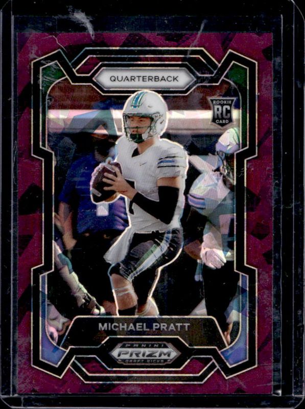 Michael Pratt 2024 Prizm Draft Picks #144 Purple Ice /149 Rookie RAW