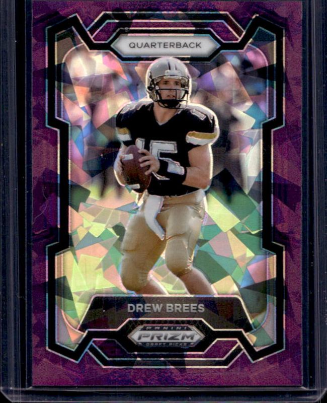 Drew Brees 2024 Prizm Draft Picks #88 Purple Ice /149 RAW