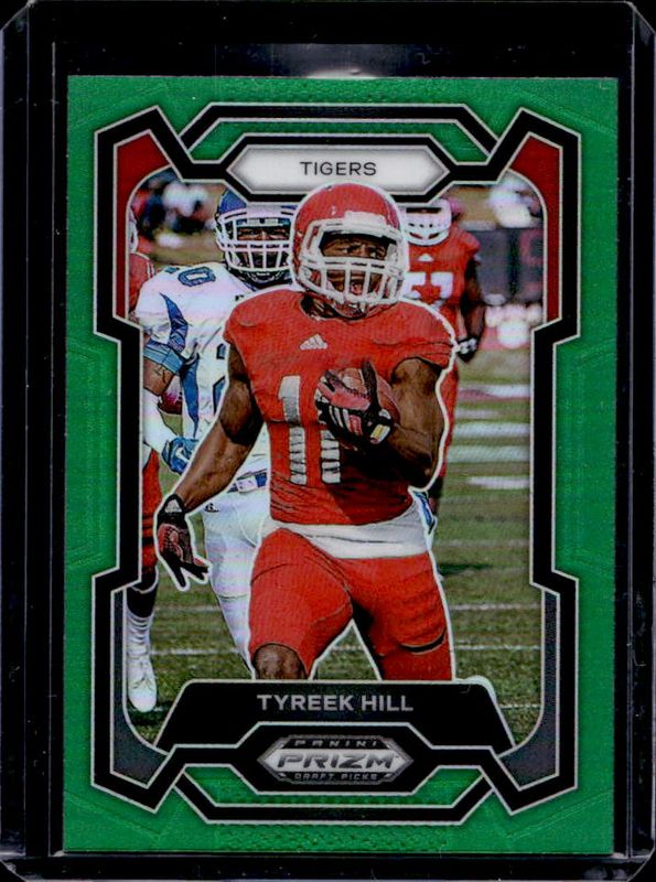 Tyreek Hill 2024 Prizm Draft Picks #80 Green RAW