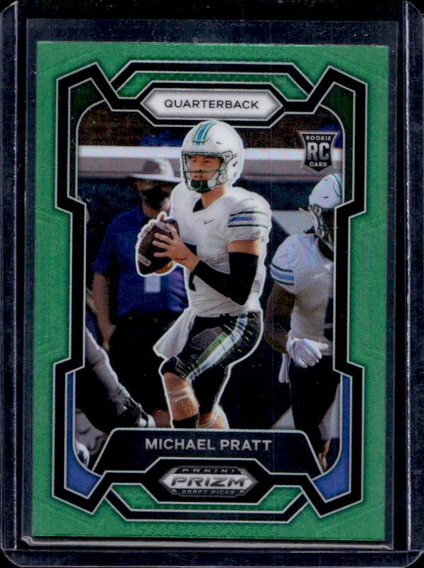 Michael Pratt 2024 Prizm Draft Picks #144 Green Rookie RAW
