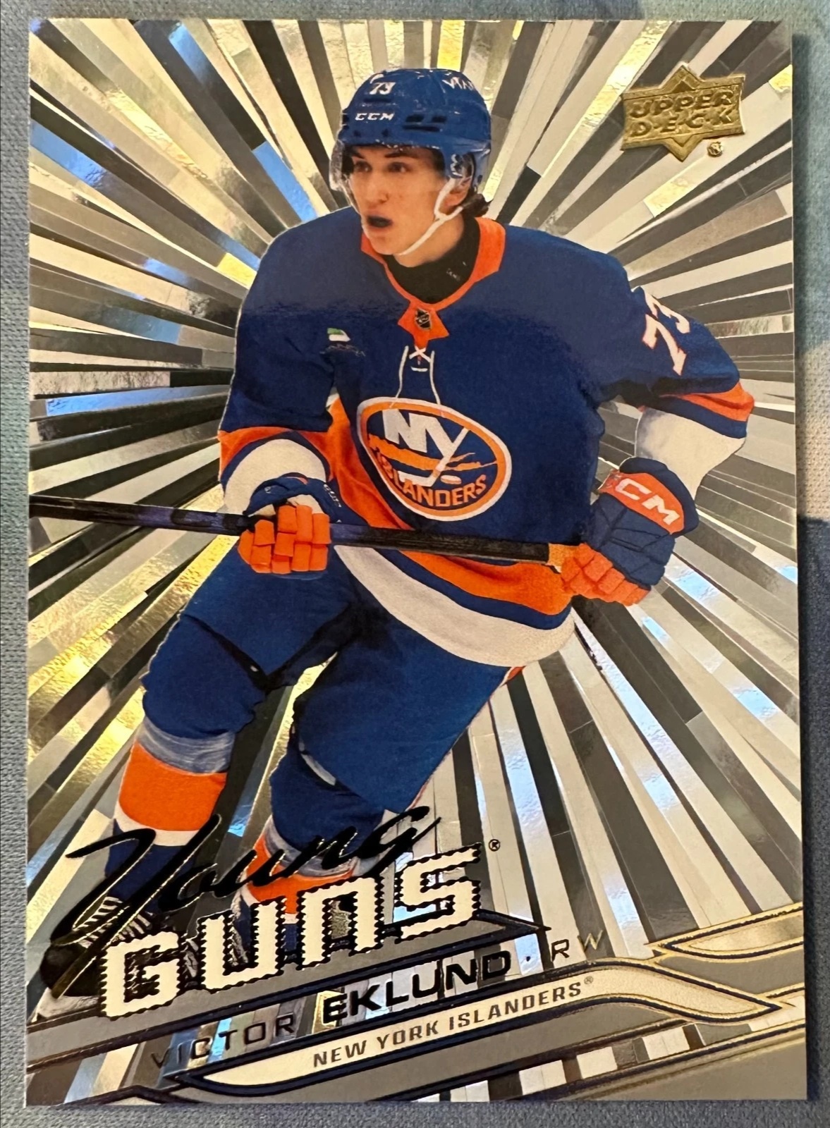 Victor Eklund 2026 Upper Deck Series 1 #220 Young Guns - Outburst ...