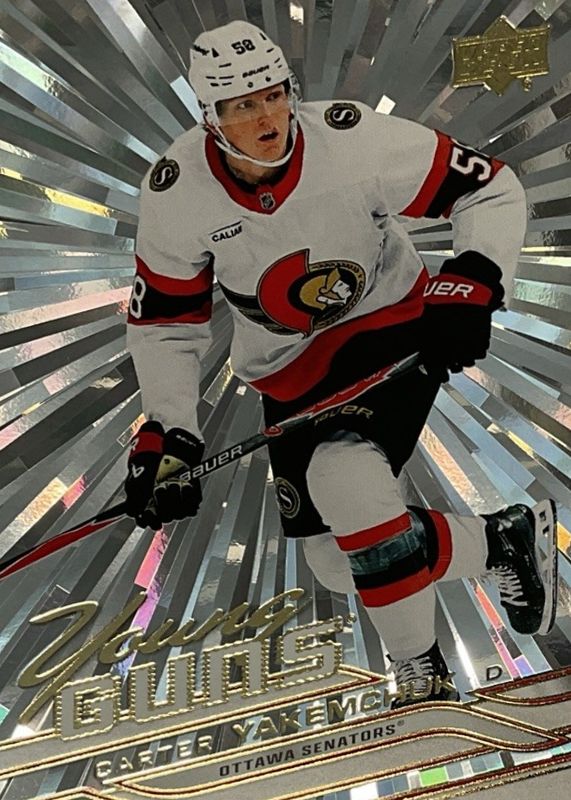 Carter Yakemchuk 2026 Upper Deck Series 1 #249 Young Guns - Outburst ...