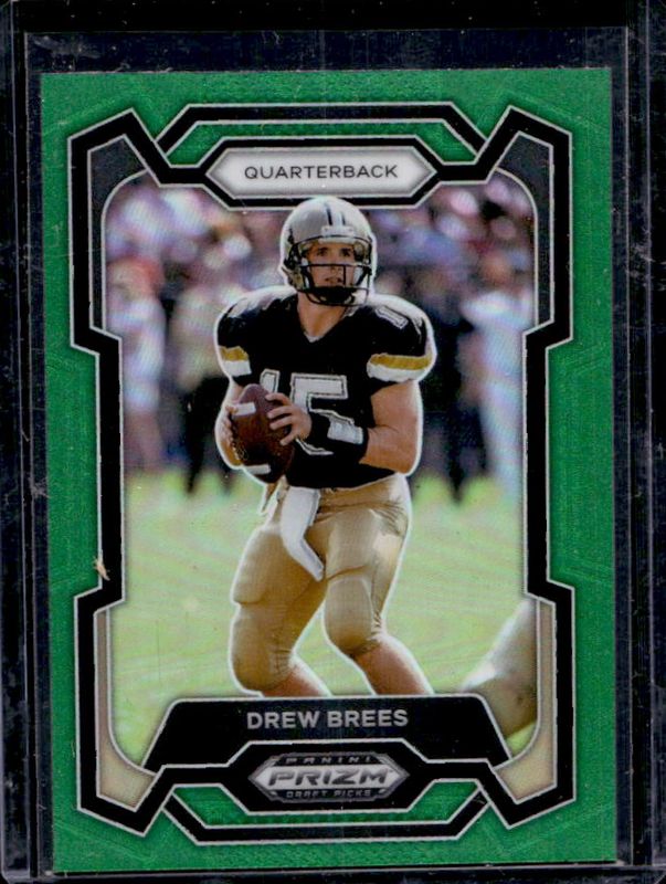 Drew Brees 2024 Prizm Draft Picks #88 Green RAW
