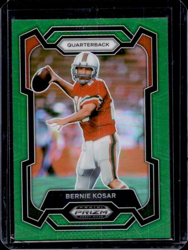 Bernie Kosar 2024 Prizm Draft Picks #26 Green RAW