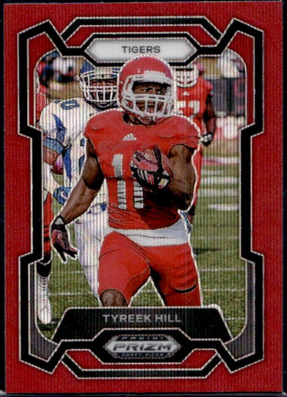 Tyreek Hill 2024 Prizm Draft Picks #80 Ruby Wave RAW