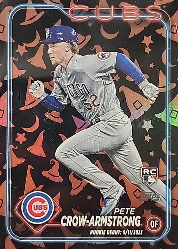 Pete Crow-Armstrong 2024 Topps Update #US91 Rookie Debut - Witches Hat Foil /5 RAW