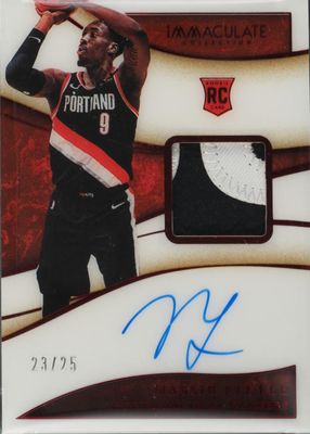 2019 Immaculate #102 Rookie Patch Auto - Red /25