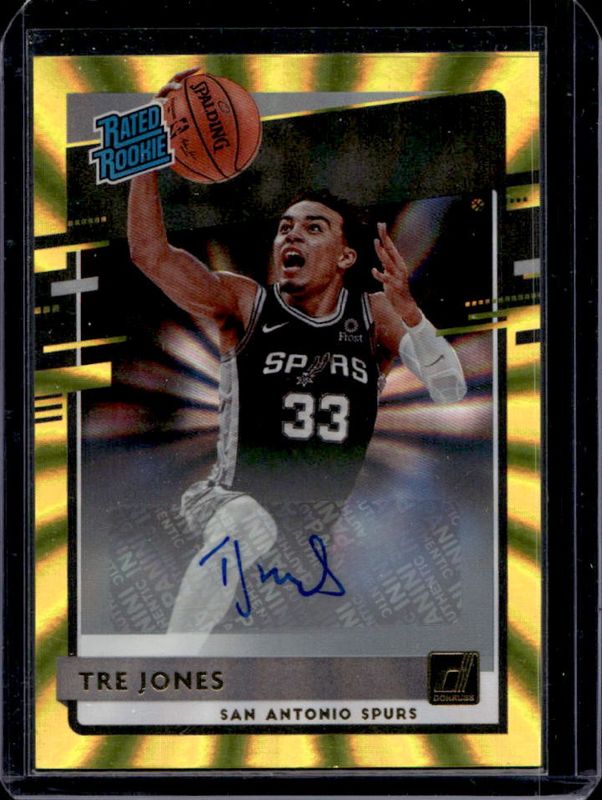 2020 Donruss #244 Rated Rookie Signatures - Holo Yellow Laser