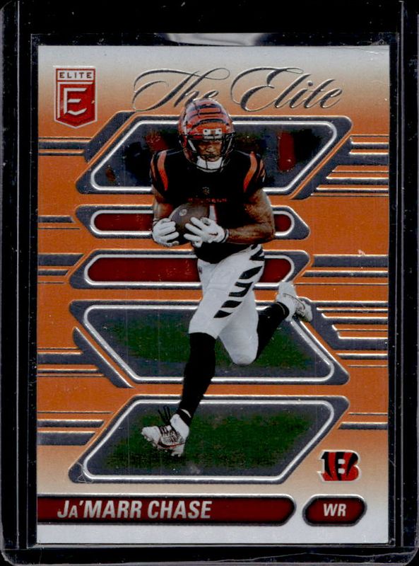 Ja'Marr Chase 2024 Elite #11 The Elite - Orange /99 RAW