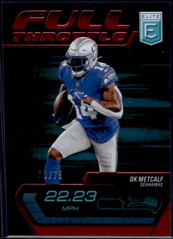 DK Metcalf 2024 Elite #2 Full Throttle - Red /75 RAW