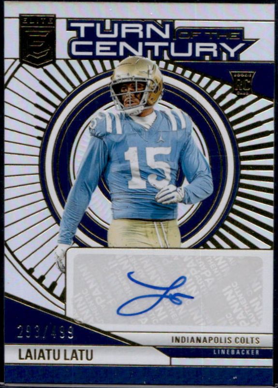 Laiatu Latu 2024 Elite #TCA-LLA Turn of the Century Autographs Rookie RAW