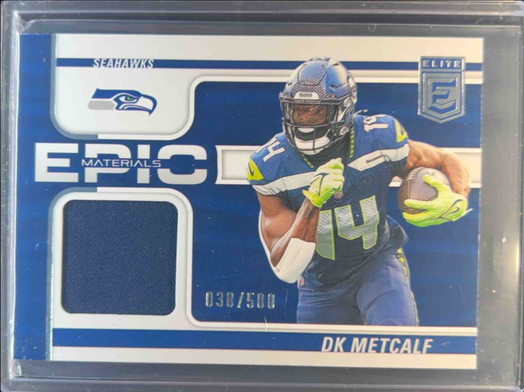 DK Metcalf 2024 Elite #EMA-DME Epic Materials /500 RAW
