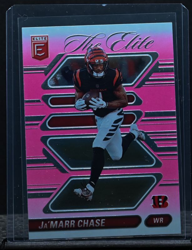 Ja'Marr Chase 2024 Elite #11 The Elite - Pink RAW