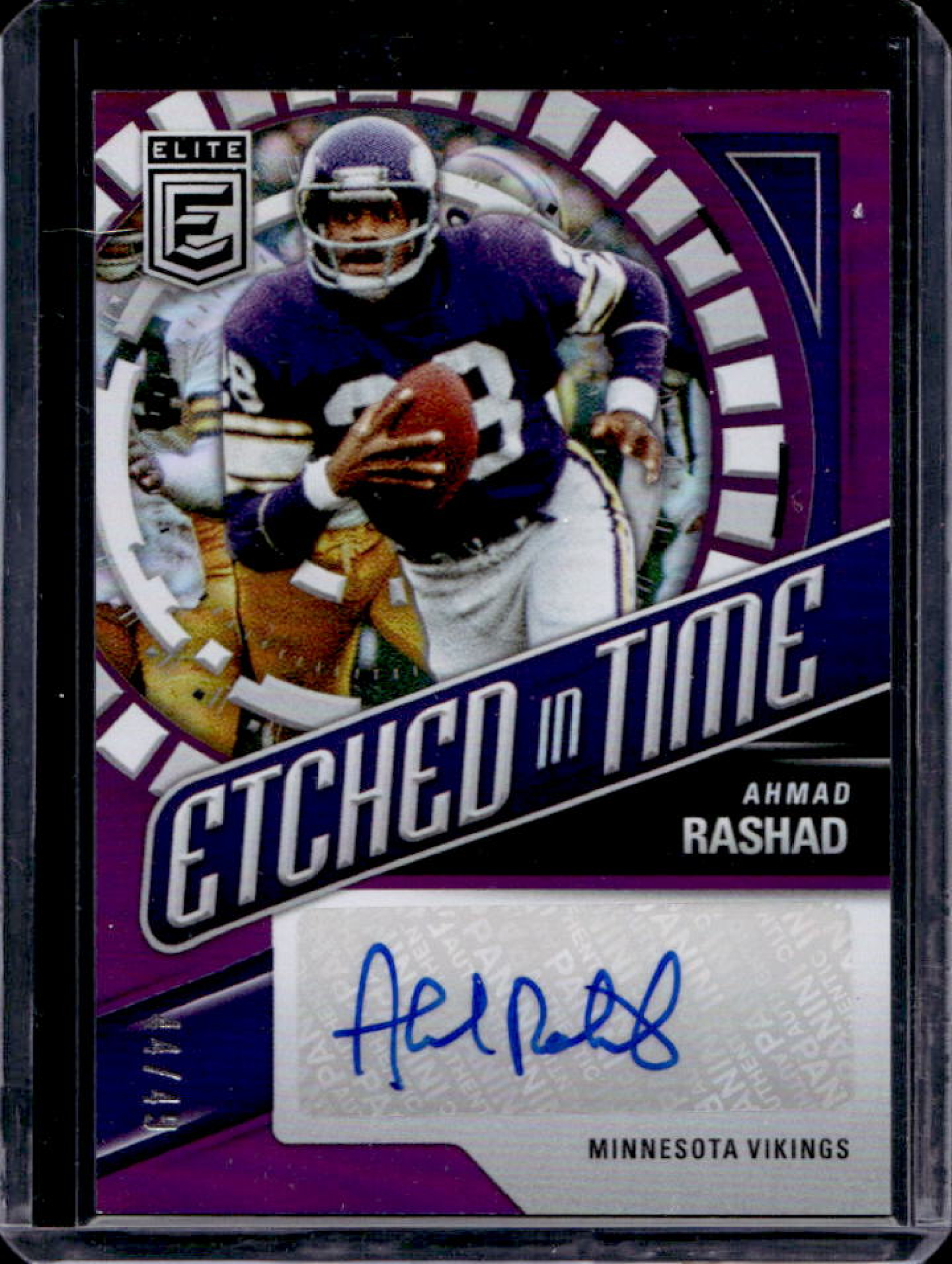 Ahmad Rashad 2024 Elite #ETS-ARA Etched in Time Signatures - Purple /49 ...