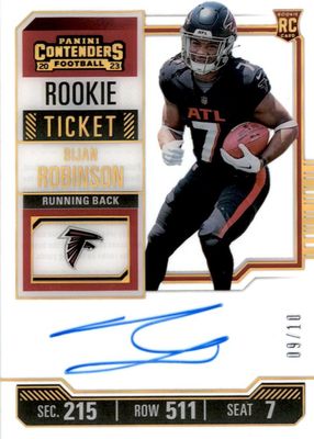 2023 Contenders #103 Rookie Ticket Auto - Clear Ticket /10