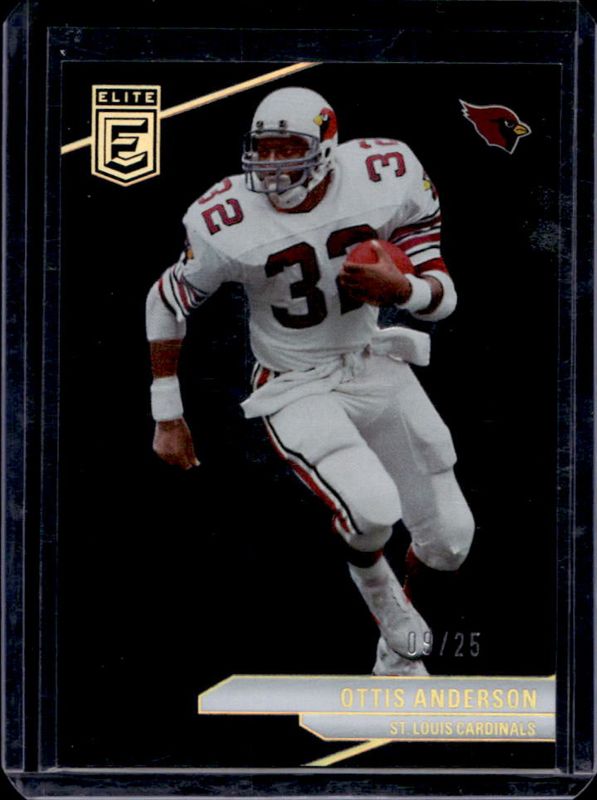 Ottis Anderson 2024 Elite #51 Black /25 RAW