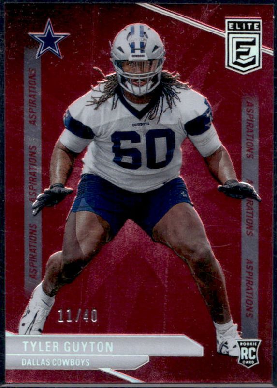 Tyler Guyton 2024 Elite #151 Aspirations Rookie RAW