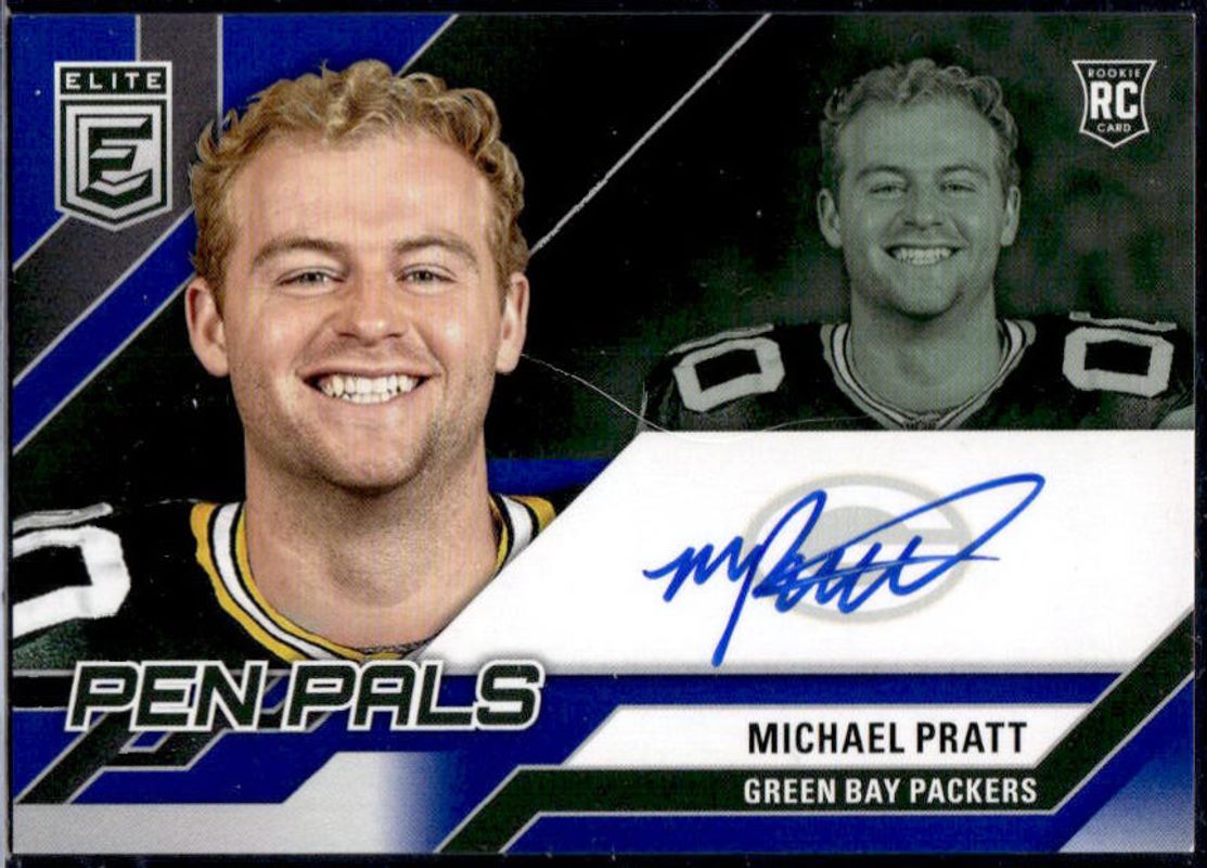 Michael Pratt 2024 Elite #PAL-MPR Pen Pals - Blue Ink Rookie RAW