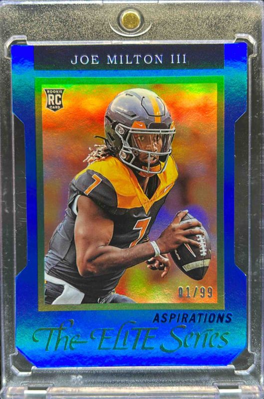 Joe Milton III 2024 Elite #50 1992 Elite Rookies - Aspirations Die-Cut /99 RAW