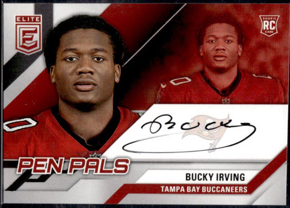 Bucky Irving 2024 Elite #PAL-BIR Pen Pals Rookie RAW