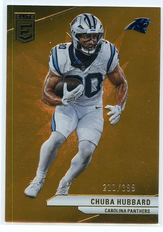 Chuba Hubbard 2024 Elite #73 Orange /399 RAW