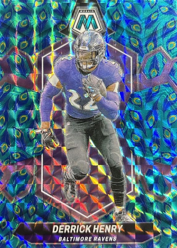 Derrick Henry 2024 Mosaic #16 Choice Peacock /(SSP) RAW