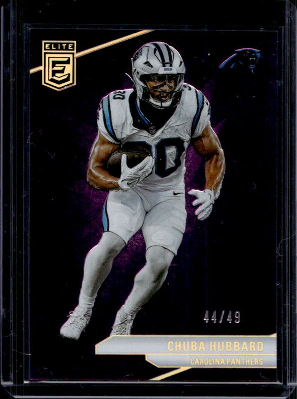 Chuba Hubbard 2024 Elite #73 Purple /49 RAW