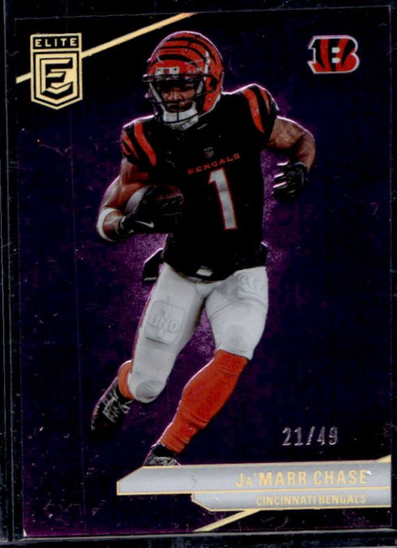 Ja'Marr Chase 2024 Elite #10 Purple /49 RAW