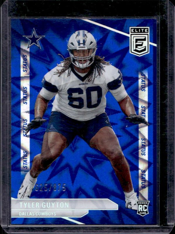 Tyler Guyton 2024 Elite #151 Status Explosion /875 Rookie RAW