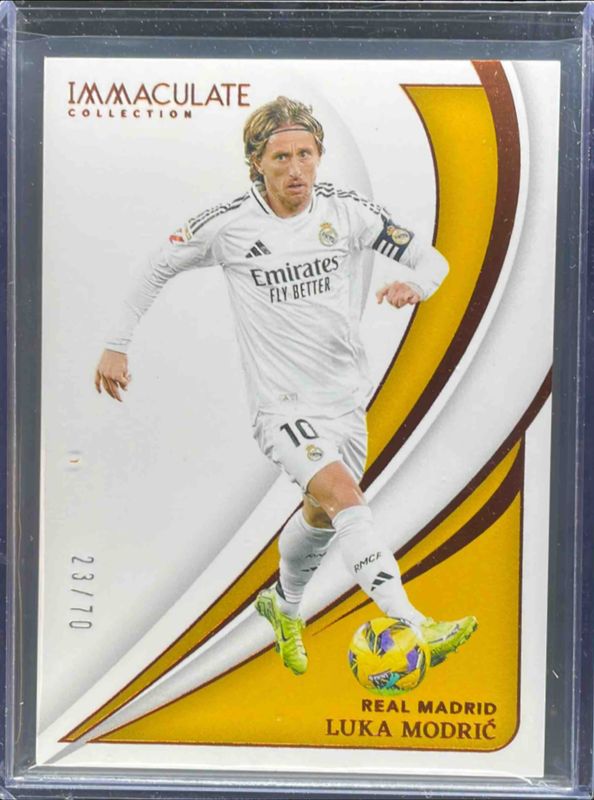 Luka Modric 2024 Immaculate Collection #34 Base /70 Price Guide ...