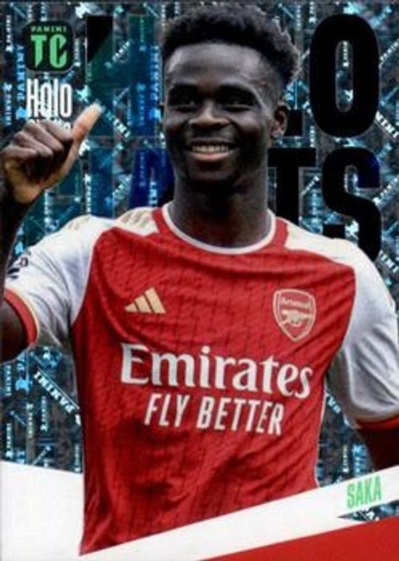 Bukayo Saka 2024 Panini Top Class Holo Giants RAW