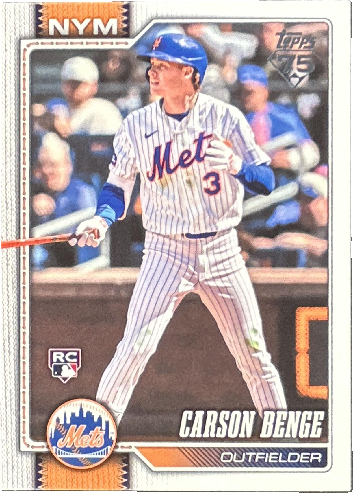 Carson Benge 2026 Topps Update #US3 Base Price Guide - Sports Card Investor