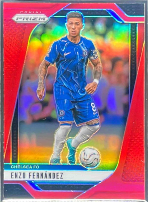 Enzo Fernandez 2024 Prizm Premier League #89 Red /199 RAW