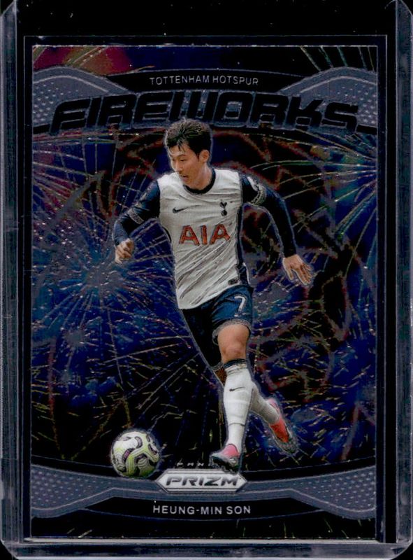 Heung-Min Son 2024 Prizm Premier League #5 Fireworks RAW